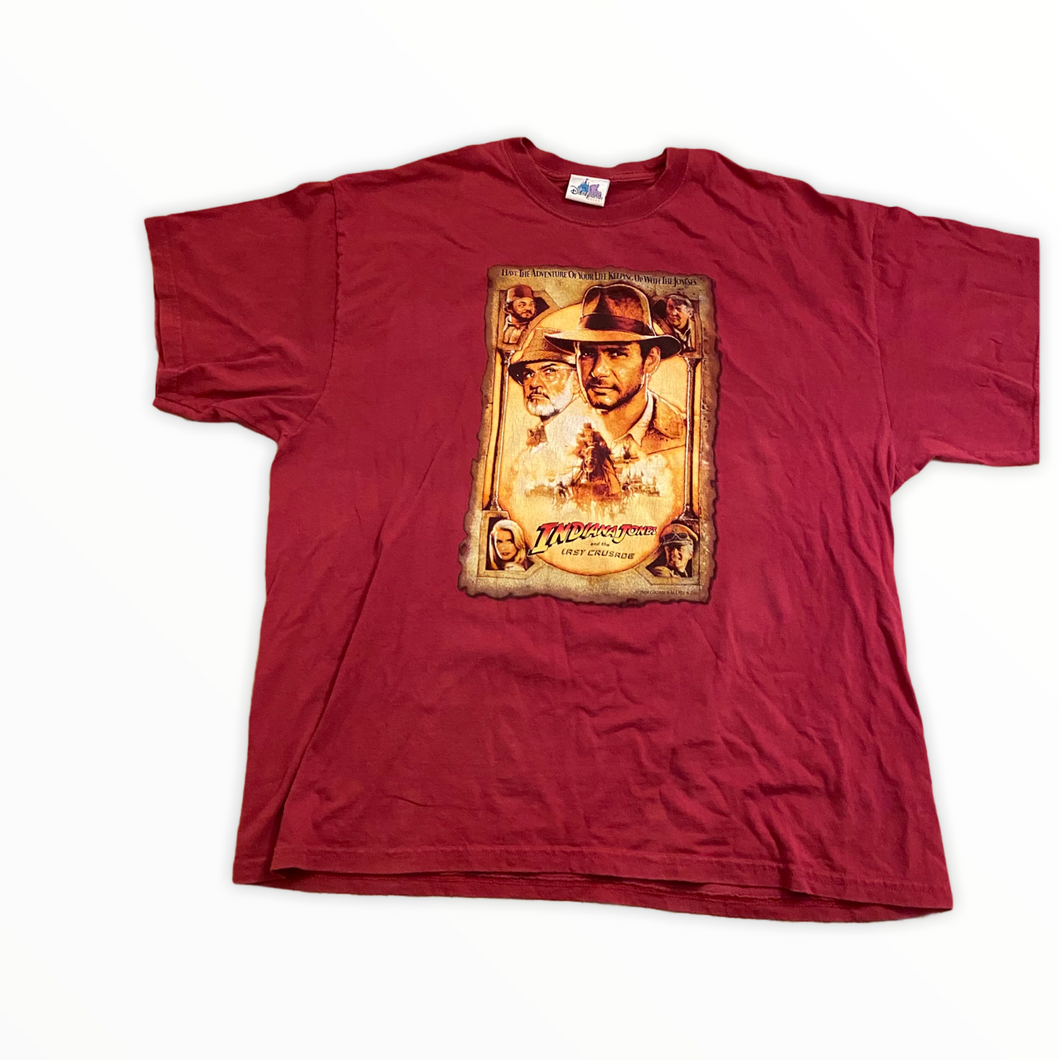 Y2K Indiana Jones and the Last Crusade Disney T-shirt Large